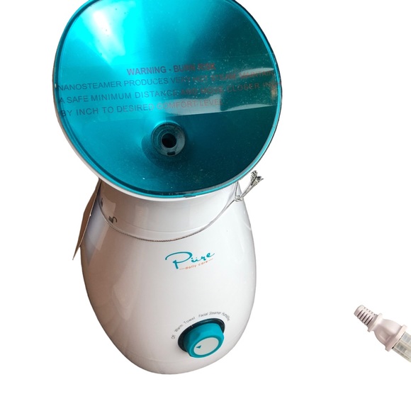 NWT PURE NANOSTEAMER 3-In-1 Ionic Facial Steamer w 5 pc Stainless Skin Kit - Picture 4 of 12